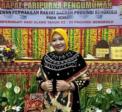 
					Anggota DPRD Provinsi Bengkulu Mega Sulastri.