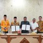 Penandatanganan Naskah Perjanjian Hibah Daerah di ruang rapat Balai Raya Semarak Bengkulu, Kamis, 30 November 2023. 