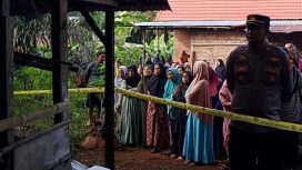 TKP kejadian bunuh diri warga Kelurahan Dermayu, Kecamatan Air Periukan, Kabupaten Seluma..