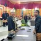 Gubernur Bengkulu Rohidin Mersyah saat menghadiri rapat paripurna dalam rangka memperingati hari jadi Kabupaten Mukomuko, Sabtu, 24 Februari 2024. (Foto: Defran).